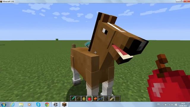 Как создать, приручить и дать имя лошадке в MINECRAFT смотреть онлайн