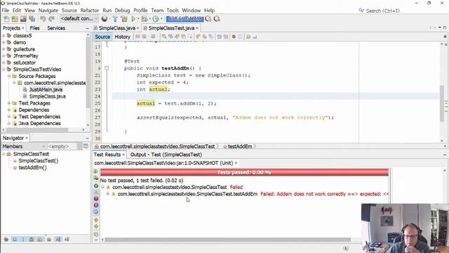 JUnit 5 testing in Apache NetBeans смотреть онлайн