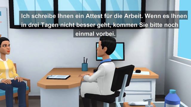Deutsch lernen | Ich bin krank, ich muss zum Arzt 👨⚕️ смотреть онлайн