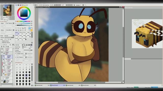 ?️SPEEDPAINT - THICC MINECRAFT BEE ?? смотреть онлайн