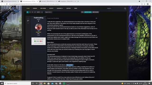 ARK Carcharodontosaurus? - The Lost Island 2021