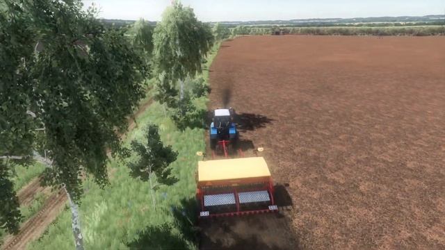 Тяжёлая посевная пшеницы тракторами мтз892/поле 98 га смотреть онлайн