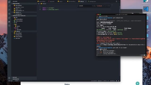 Webpack: Working with CSS смотреть онлайн
