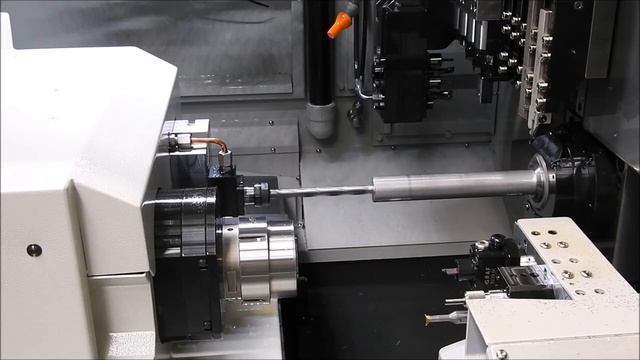 Hanwha XDII38 Sliding Head CNC Lathe Deep drilling смотреть онлайн