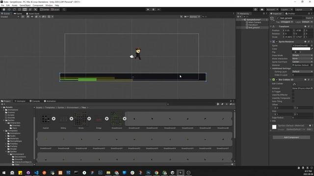 Rigidbody 2D & Box Collider 2D to the game object смотреть онлайн