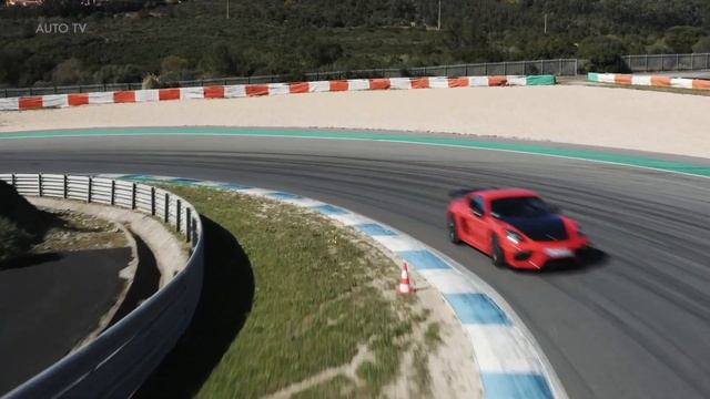 2022 Porsche 718 Cayman GT4 RS in Guards Red on Track смотреть онлайн