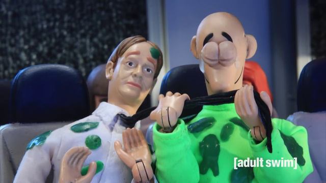 Robot Chicken | Gooey Louie On An Airplane | Adult Swim UK 🇬🇧