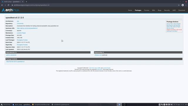 ArcoLinux : 1970 Switching to netspeed-cli-git to know download and upload speed смотреть онлайн