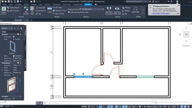 AutoCAD Architecture 2020 - Aula 03 - Portas e Janelas смотреть онлайн