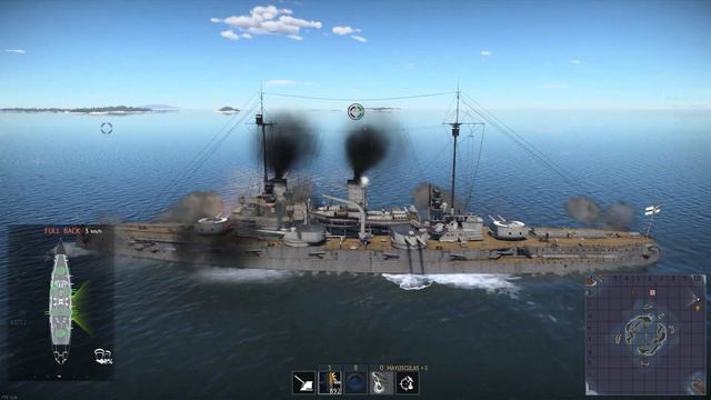 War Thunder - Nassau-class battleship SMS Westfalen (test sail) - Dev server 2.0 смотреть онлайн