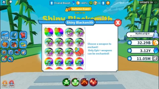 Completed Autumn Event Quest | Making Shiny++ Tree of Life Exotic in Weapon Fighting Simulator смотреть онлайн