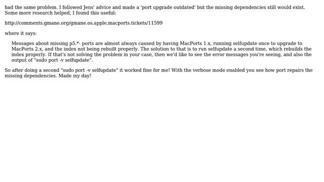 Still unsolved error installing on macports. "Dependency not found" (4 Solutions!!) смотреть онлайн