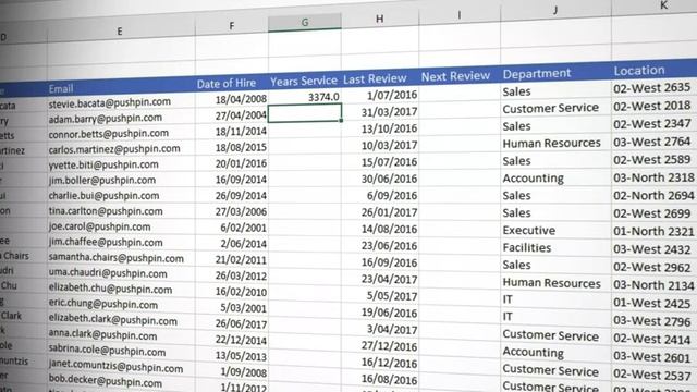 Excel L41 - Date Calculations (Now, Today, Yearfrac) смотреть онлайн