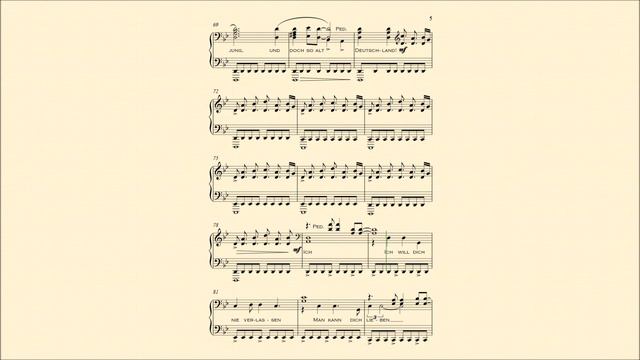 [23] Rammstein - Deutschland - New Piano Solo Arrangement / Cover смотреть онлайн