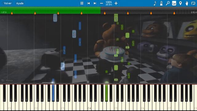 Five Nights at Freddy's 2 it´s Been So Long Tutorial en piano смотреть онлайн