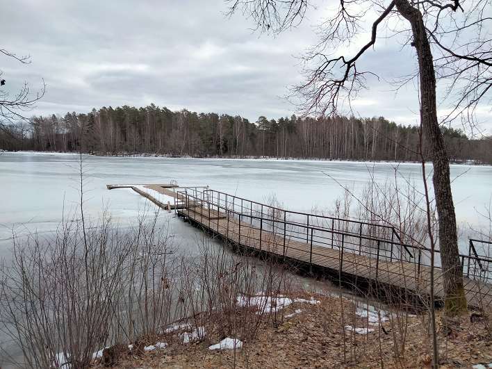 Озеро. Лёд. Ранняя весна смотреть онлайн