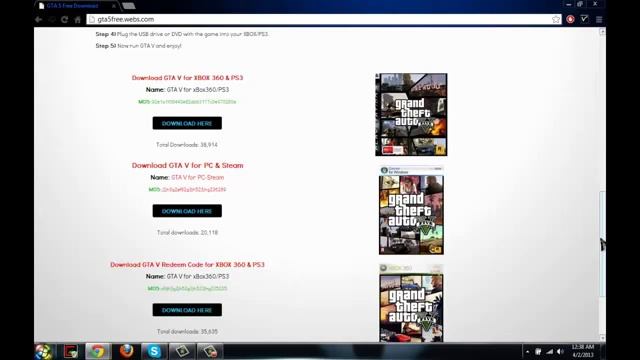 Download Grand Theft Auto 5 For Pc,PSP,PS3 And XBox360 смотреть онлайн