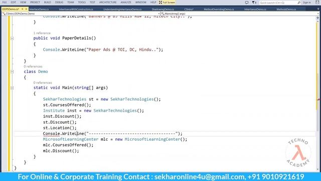 #9: Understanding Interfaces in C# | Abstract Classes in C# | Sealed Classes in C# with Demos смотреть онлайн