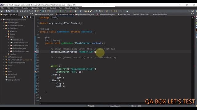 Part 22 - Rest Assured - Share Data from one API to Another API - Using TestNg iTestContext смотреть онлайн