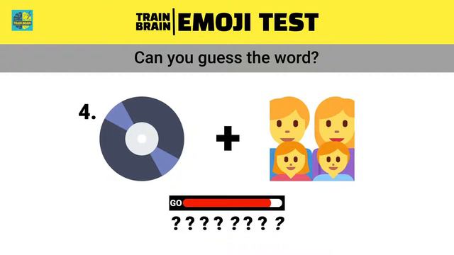 Guess the word | Emoji Quiz 1 | Train Brain смотреть онлайн