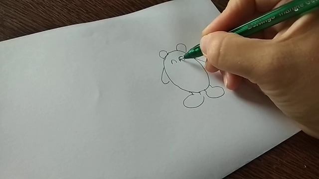 Как нарисовать ВИННИ-ПУХ поэтапно (для начинающих). How to draw WINNI-THE-POOH смотреть онлайн