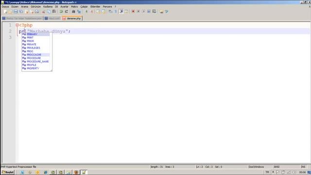 Haktan Akdağ PHP Eğitim Seti Bölüm 4 Ekrana Mesaj смотреть онлайн