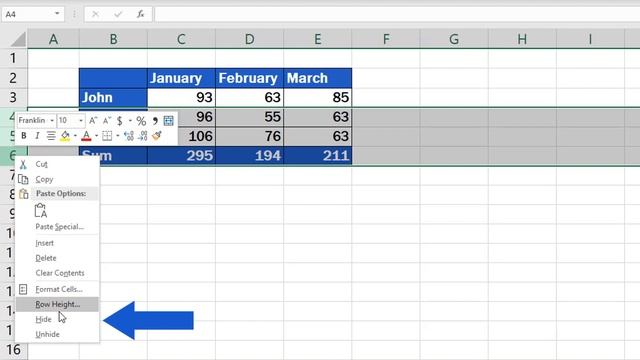 How to Hide Rows in Excel смотреть онлайн