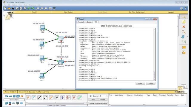 Cisco Packet Tracer. Настраиваем протокол RIP и VLAN на маршрутизаторах смотреть онлайн