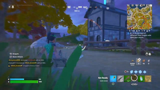 Fortnite(Doing all attack on Titan quest)/Part1 смотреть онлайн