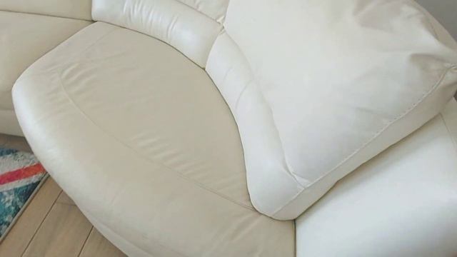 Шкіряний кутовий диван Natuzzi, меблі б.у з Італії смотреть онлайн