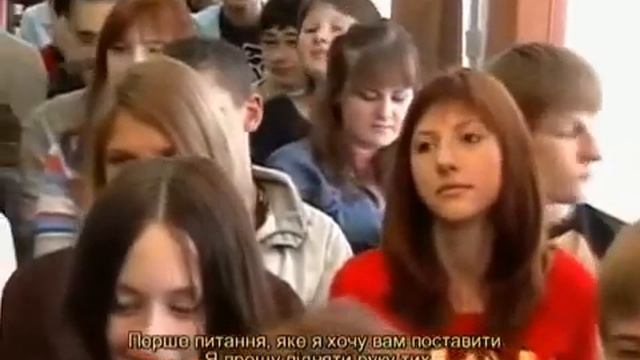Отличный пример взаимодействия оратора с публикой.