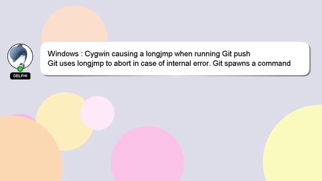 Windows : Cygwin causing a longjmp when running Git push смотреть онлайн