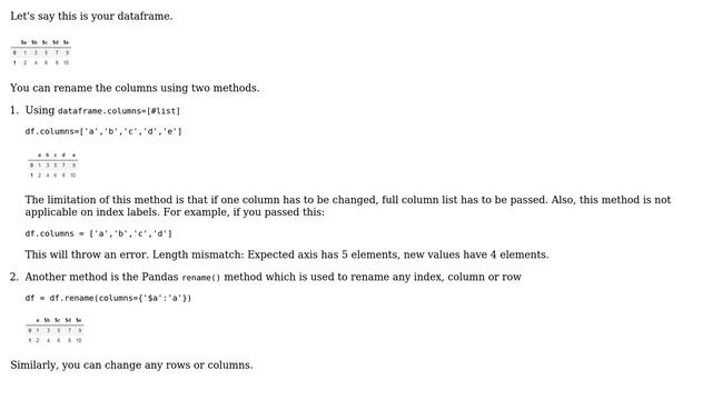 Renaming column names in Pandas (34 Solutions!!) смотреть онлайн