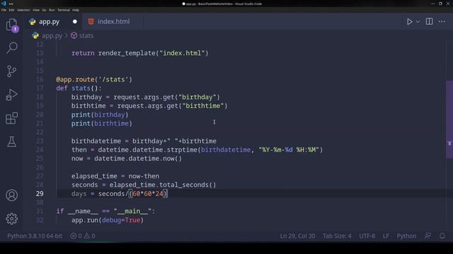 Simple Flask Website Tutorial with Python смотреть онлайн