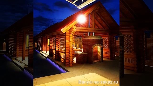 16,8X5,4 Бревно с беседкой и бассейном Баня на заказ 8925 140 1772 http://banya-na-zakaz.ru смотреть онлайн