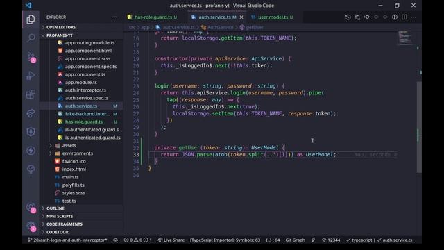 Angular Authentication: Role Based Authorization смотреть онлайн
