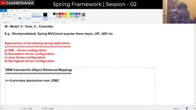 #SPRINGFRAMEWORK: Spring framework | Live Session - 02 - Daily Live #live #java #spring_tutorial смотреть онлайн