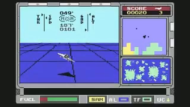 Commodore 64 - Advanced Tactical Fighter + Crack introduction смотреть онлайн