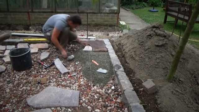 Polygonalplatten verlegen: Terrassengestaltung mit Naturstein (Porphyr) смотреть онлайн