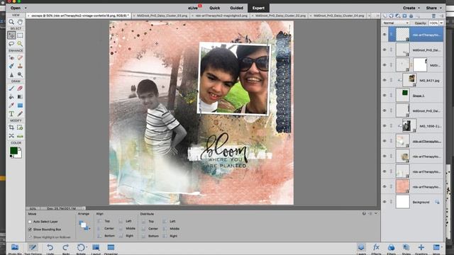 Digital Scrapbooking Tutorial смотреть онлайн