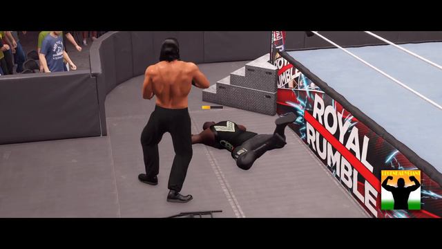 The Great Khali vs. Omos - Extreme Rules Match - WWE Royal Rumble 2023 смотреть онлайн