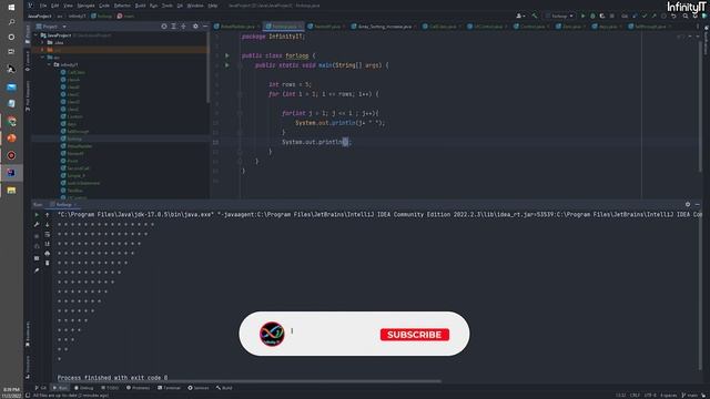 Java Control Statements (Part 7) |Pyramid ExampleusingNestedforLoop||Burmese Tutorials @Infinity_IT