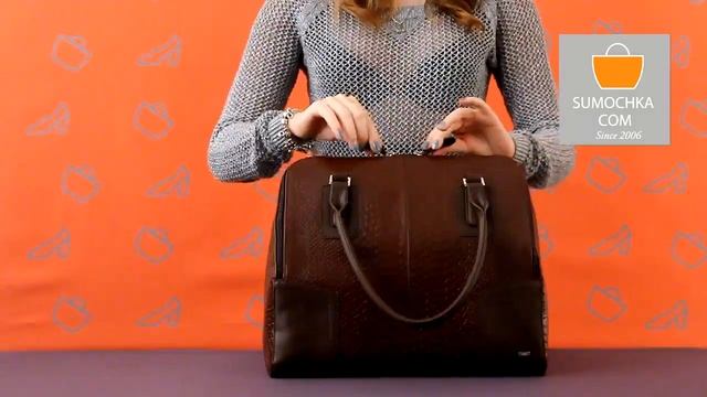 Сумка ESSE DAJANA BROWN python brown смотреть онлайн