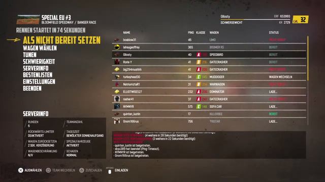 Wreckfest / Tristar / Rammer RS /Rocket / Dominator / Speedbird