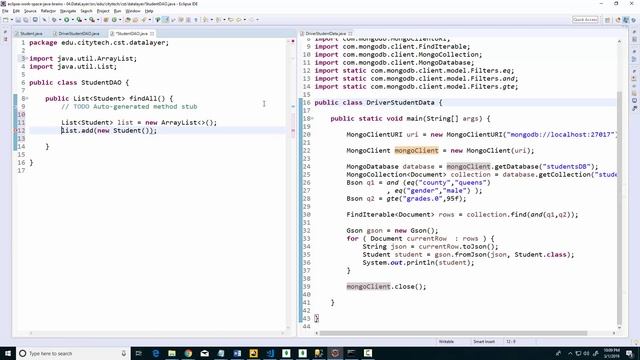 db09 MongoDB DAO Pseudo смотреть онлайн