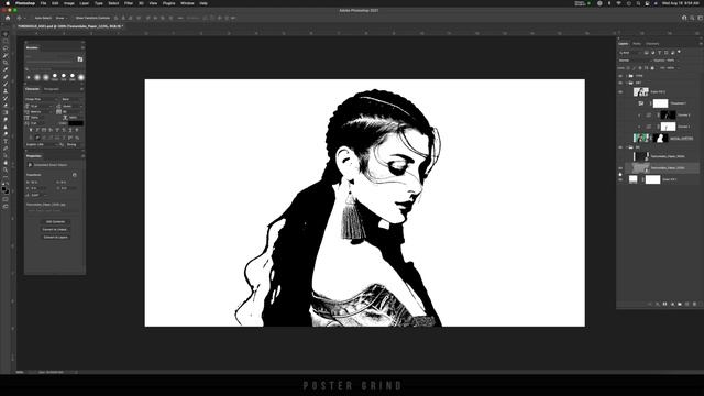 How To Create Threshold Graphics and Grunge in Photoshop смотреть онлайн