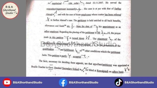 Ajmair Shorthand Book | Legal Dictation | Civil Passage No.30| B & A Shorthand смотреть онлайн