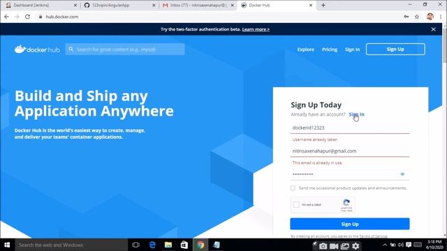 Create Docker Hub Account смотреть онлайн