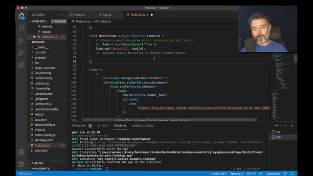 React Native Parse - Deleting Data Objects смотреть онлайн