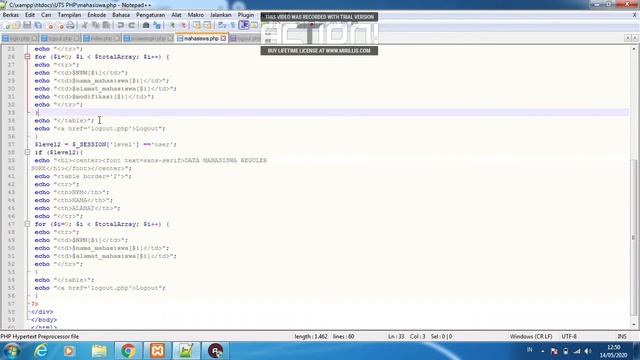 PHP - form login menggunakan array смотреть онлайн